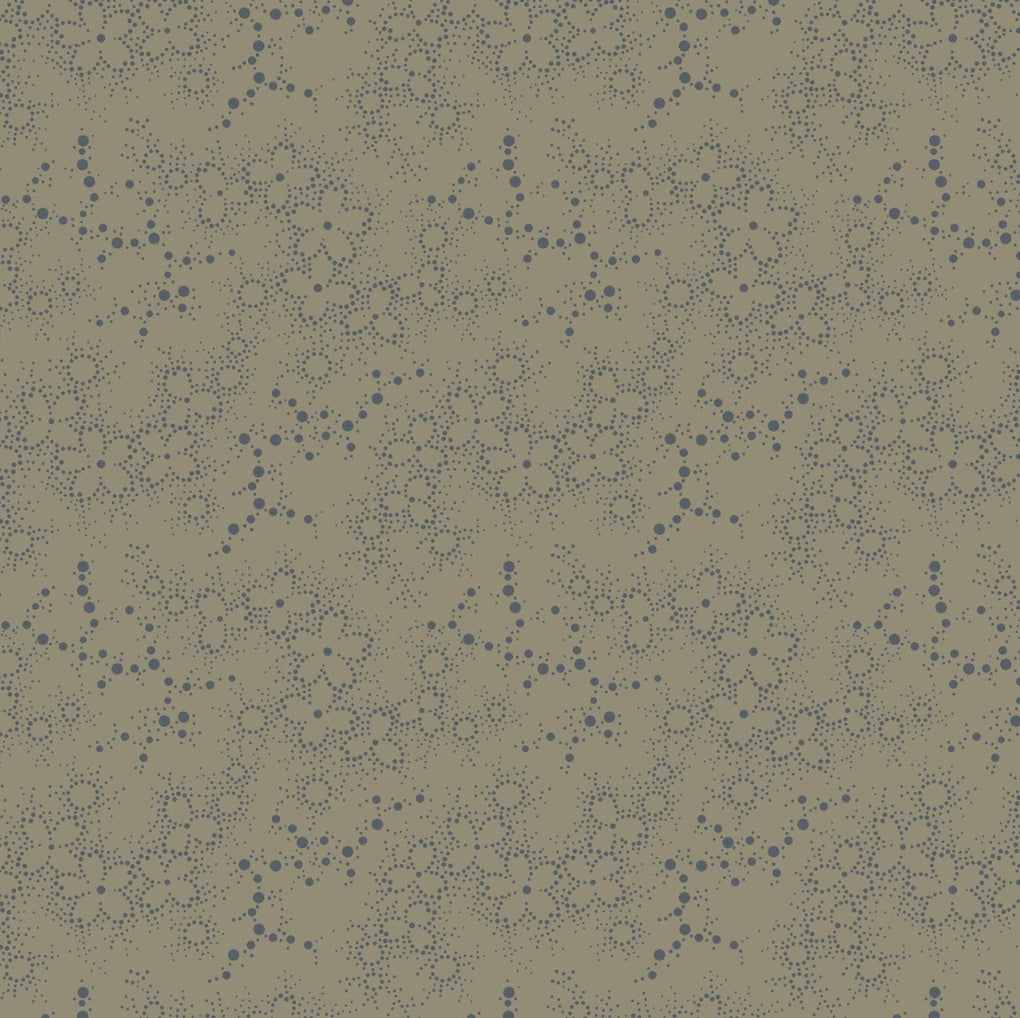 Maywood Studio Dark & Stormy MAS10446-T Dot Flower - Taupe