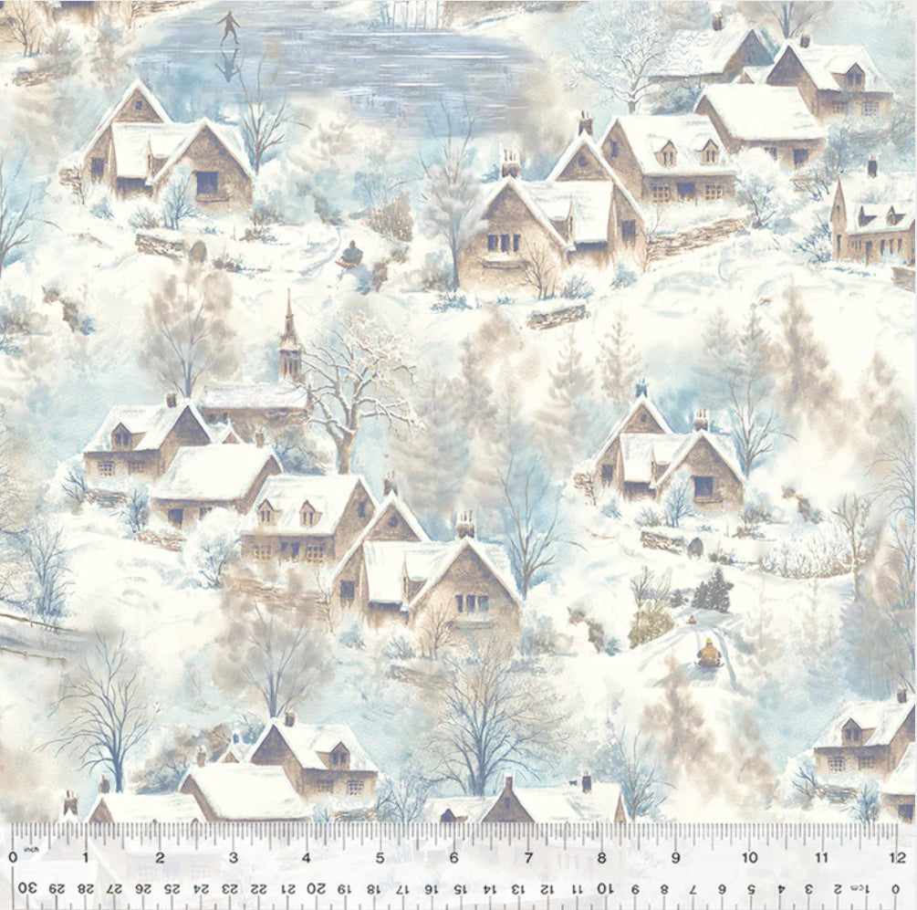 Windham Fabrics Winter Whisper 54679-1 Snow (Into the Village)