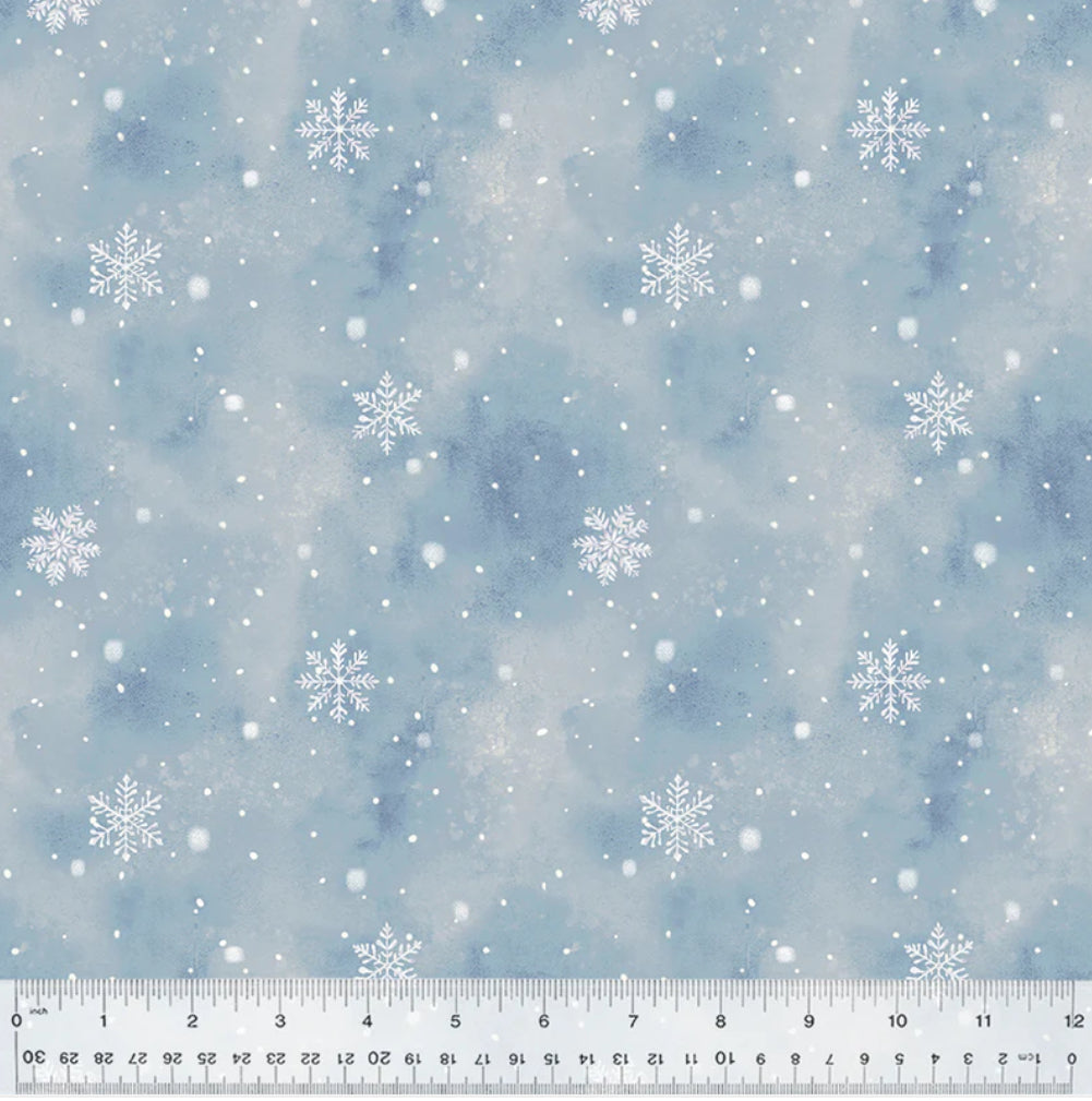 Windham Fabrics Winter Whisper 54682-6 Sky Flurries