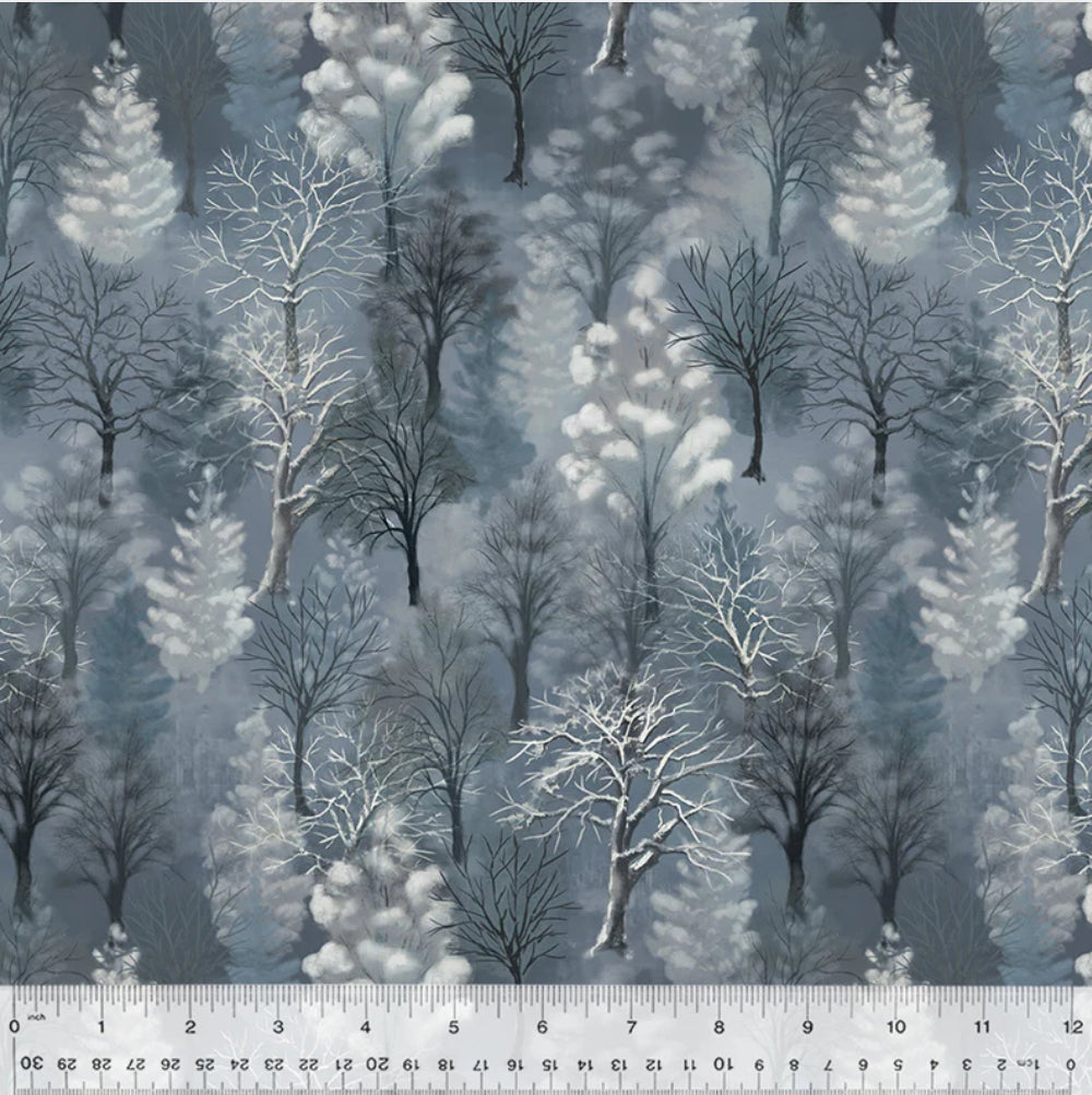 Windham Fabrics Winter Whisper 54680-3 Night (Winter Woods)