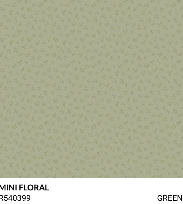 Marcus Fabrics Toolbox Floral Timeworn Toolbox Designs R540399 Green