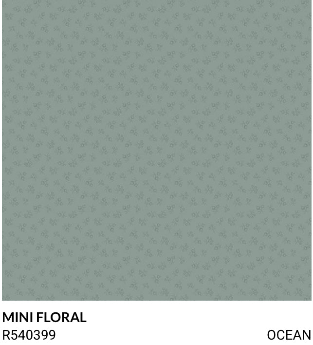 Marcus Fabrics Toolbox Floral Timeworn Floral Designs R540399 Ocean