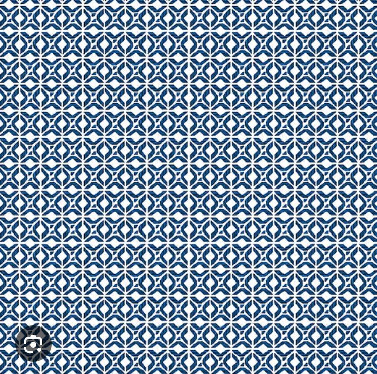 Benartex Bluesette Geo Navy/White 13449-56