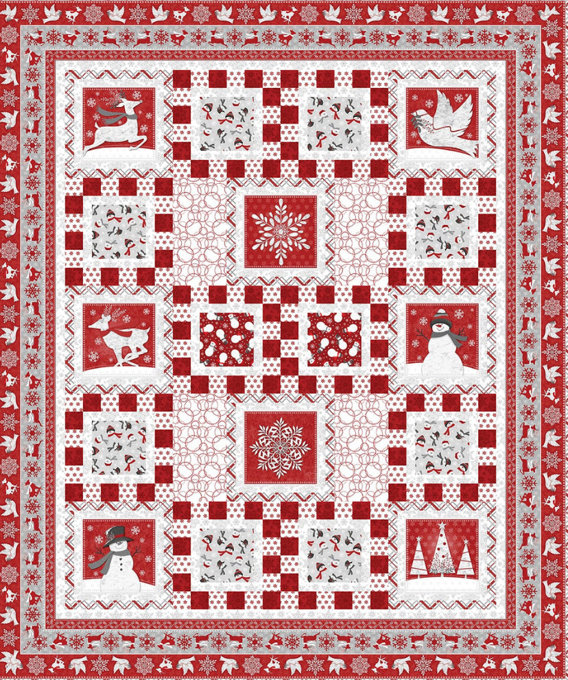 Winter Wonderland Quilt Kit 63 1/2” x 75 1/2”