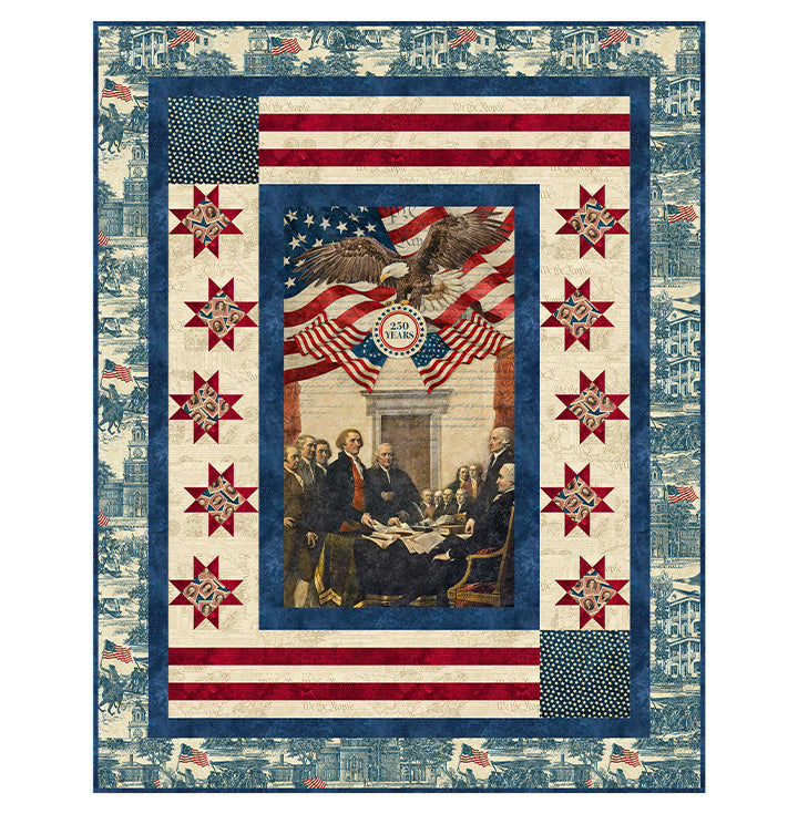 Land of Liberty Quilt Kit 60” x 76”