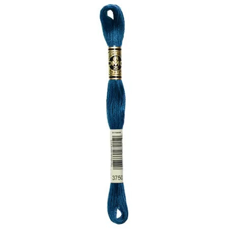DMC Floss #3750 Very Dark Antique Blue