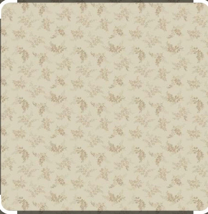 Marcus Fabrics Grace Elizabeth Collection by Carrie Quinn of Pieceful Gathering Quilt Shop, Sprigs R101684D Cream