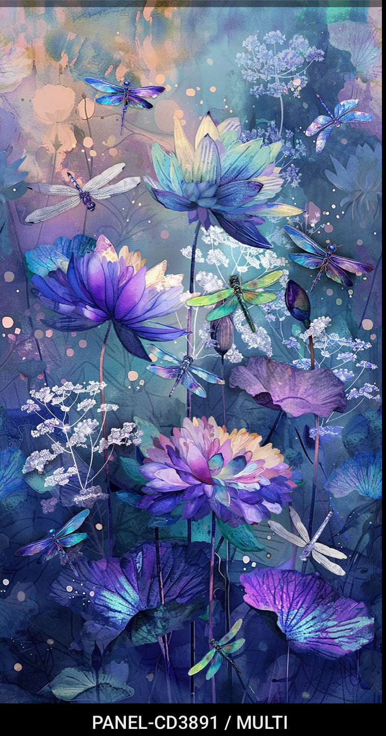 Dragonfly Mist Panel 24” x 45”