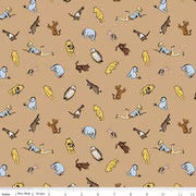 Winnie the Pooh by Riley Blake Designs Pattern: C17003, Color: Brown