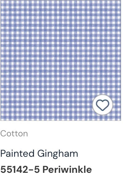 America The Beautiful by Leslie Trimbach for Windham Fabrics #55142-5 Painted Gingham Periwinkle