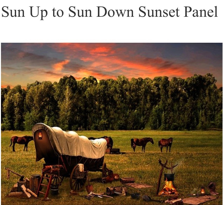 Sun Up to Sundown Panel b6 Hoffman California-International Approximately 36” x 45”