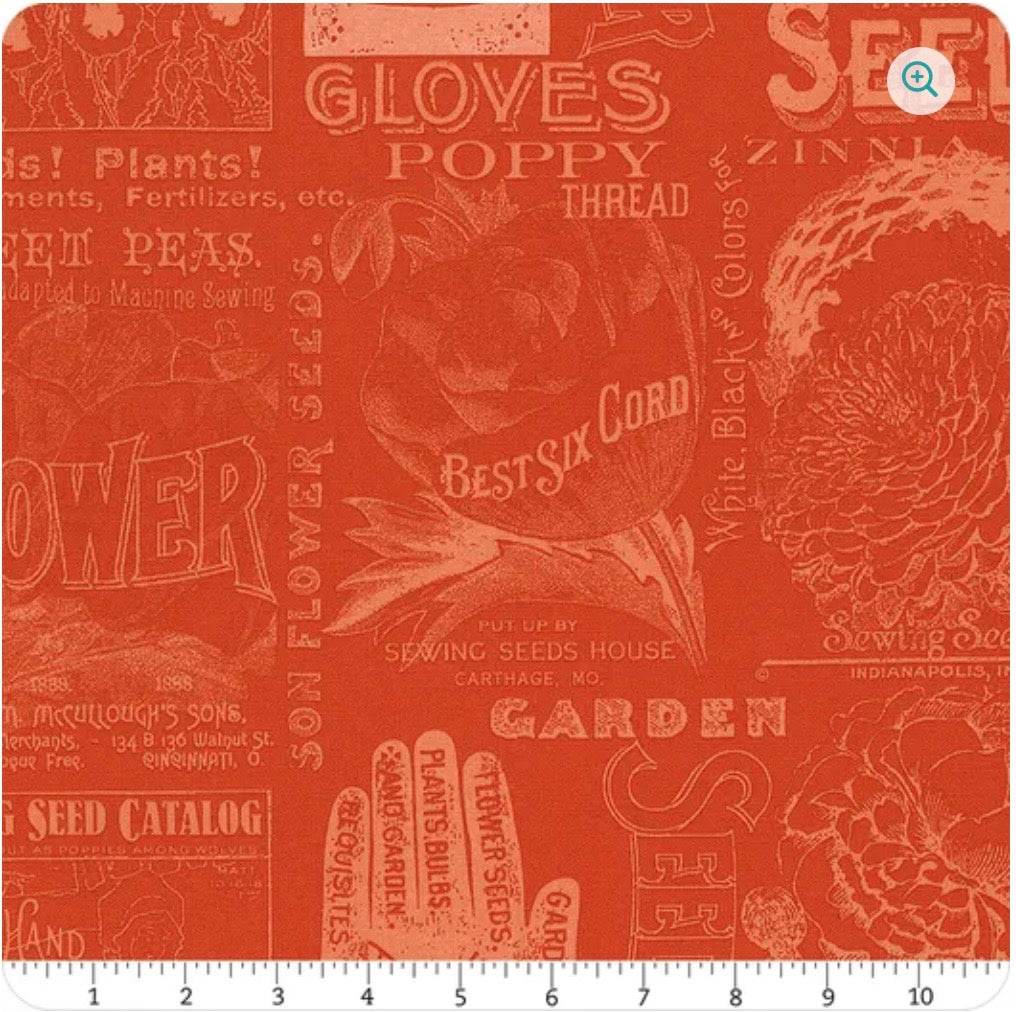 Riley Blake Designs Sewing Seeds III by J. Wecker Frisch C15690 Red