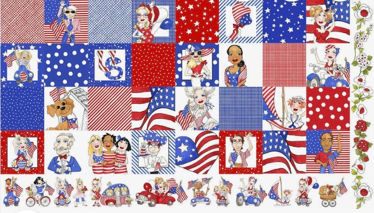 Loralie Designs US Medley Panel 24” x 45”