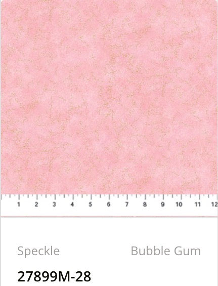 Northcott Shimmer Basics Speckle Bubble Gum 27899M-28