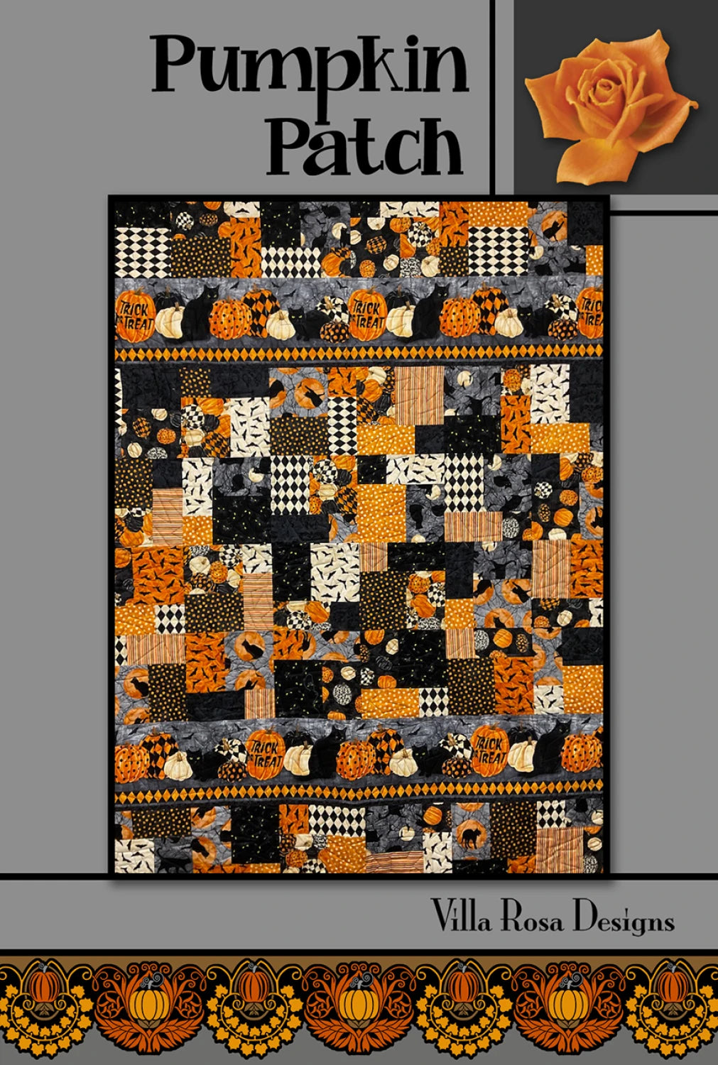 Villa Rosa Designs Pumpkin Patch Pattern 54” x 72”
