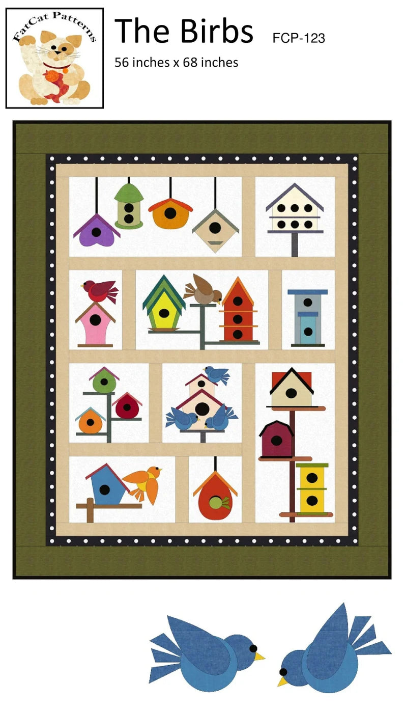 The Birbs Pattern 56" x 68"