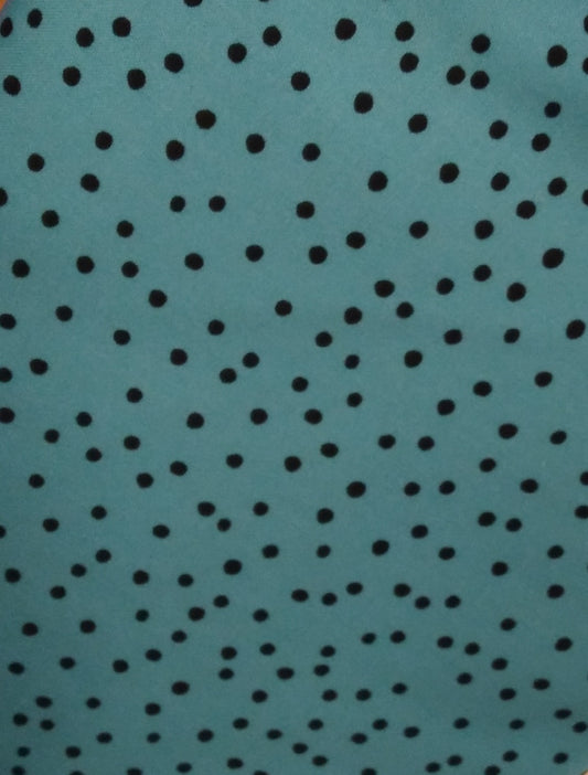 Loralie Designs Dinky Dots Turquoise/Black  692-531