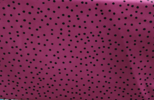Loralie Designs Dinky Dots Hot Pink / Black 692-530