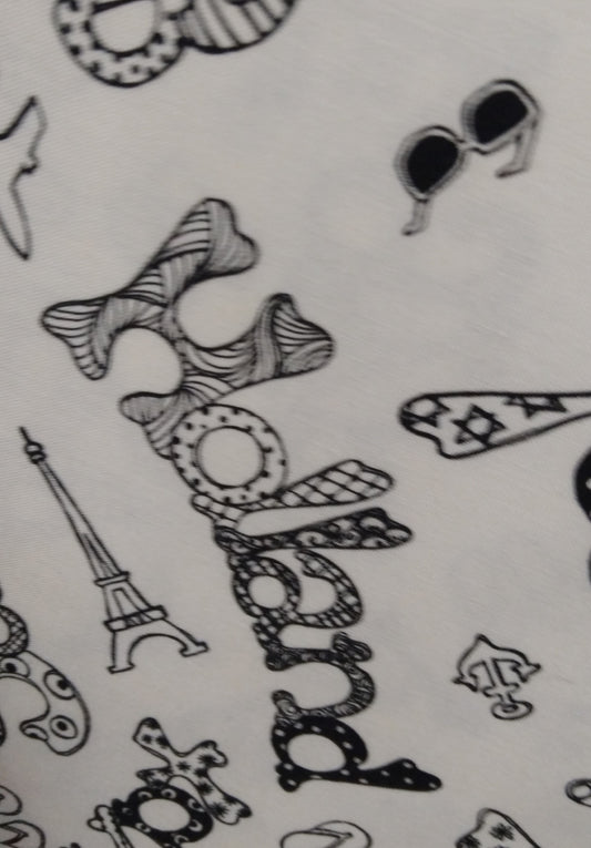 Loralie Designs Tossed Places Black 692-582