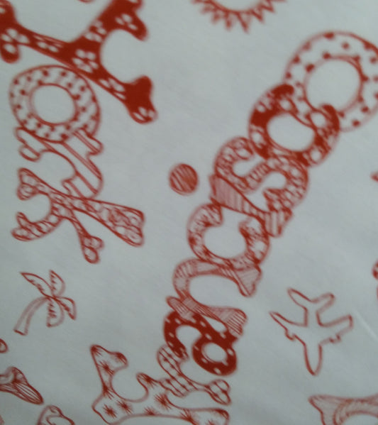 Loralie Designs Tossed Places Red 692-581