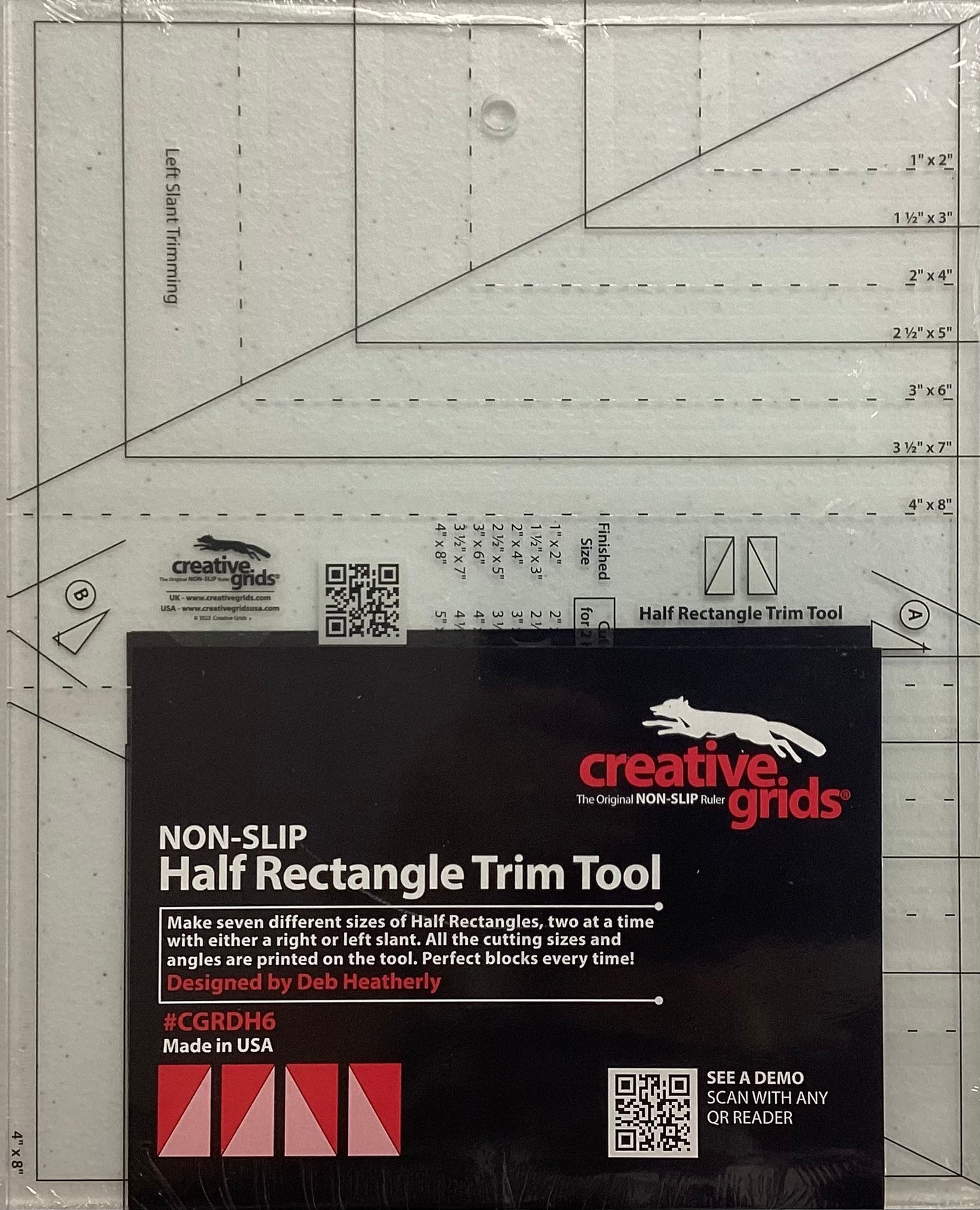 Creative Grid CDRDH6 Half Rectangle Trim Tool CGRDH6
