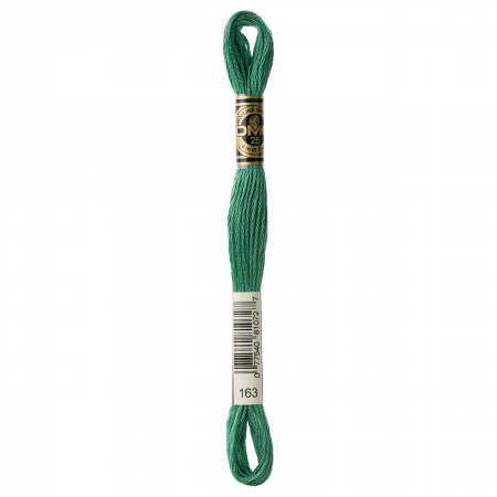 DMC Floss #163 Medium Celedon Green