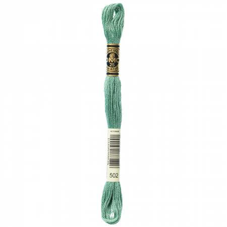 DMC Floss #502 Blue Green