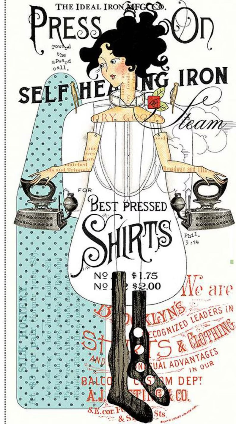 Riley Blake Designs Press On Panel PD15250 (Girl)