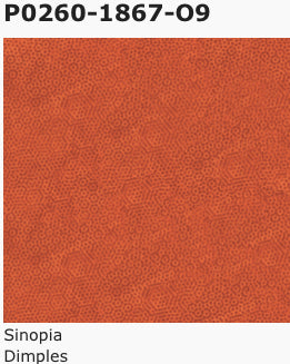 Andover Dimples Style: P0260, Pattern: 1867, Color, O9 Sinopia