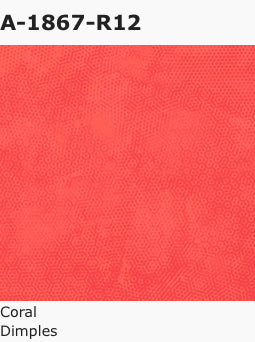 Andover Dimples Style: A, Pattern: 1867, Color: R12 Coral