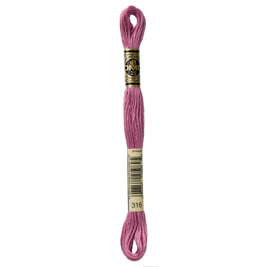 DMC Floss #316 Medium Antique Mauve