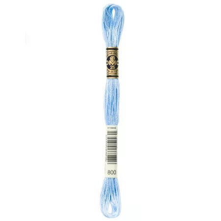 DMC Floss #800 Pale Delft Blue