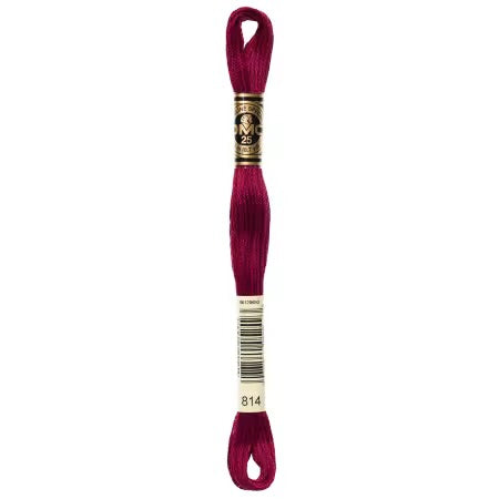 DMC Floss #814 Dark Garnet