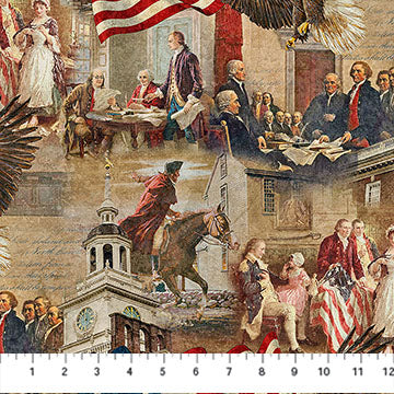 America 250 Beige Multi Independence DP28367-12