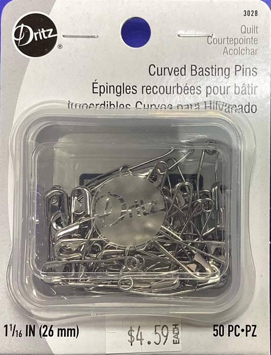 Curved Basting Pins 1 1/16”
