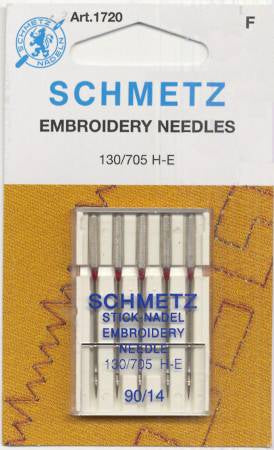 Schmetz Embroidery Needles-90/14