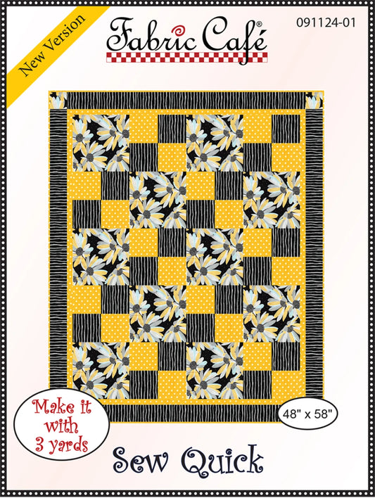 Fabric Cafe’ Sew Quick Pattern 48” x 58”