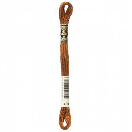 DMC Floss #433 Medium Brown