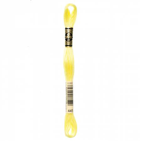 DMC Floss #445 Light Lemon