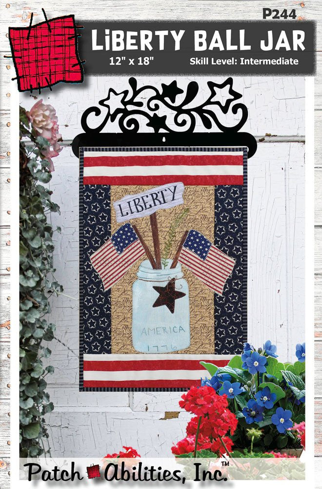 Patch Abilities, Inc. Liberty Ball Jar Pattern #P244 12” x 18”