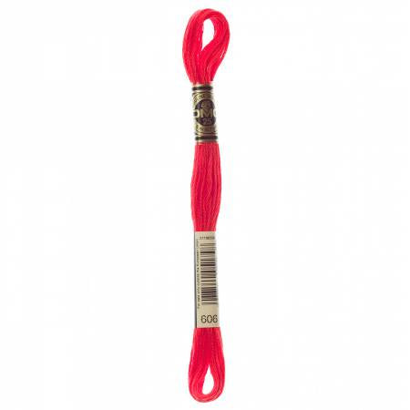 DMC Floss #606 Bright Orange Red