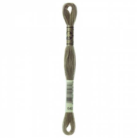 DMC Floss #640 Very Dark Beige Gray