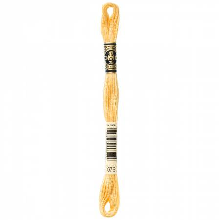 DMC Floss #676 Light Old Gold