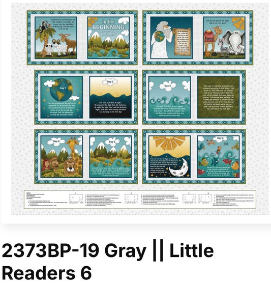 Little Readers 6 In The Beginning Patt# 2373BP Col# 19 Gray