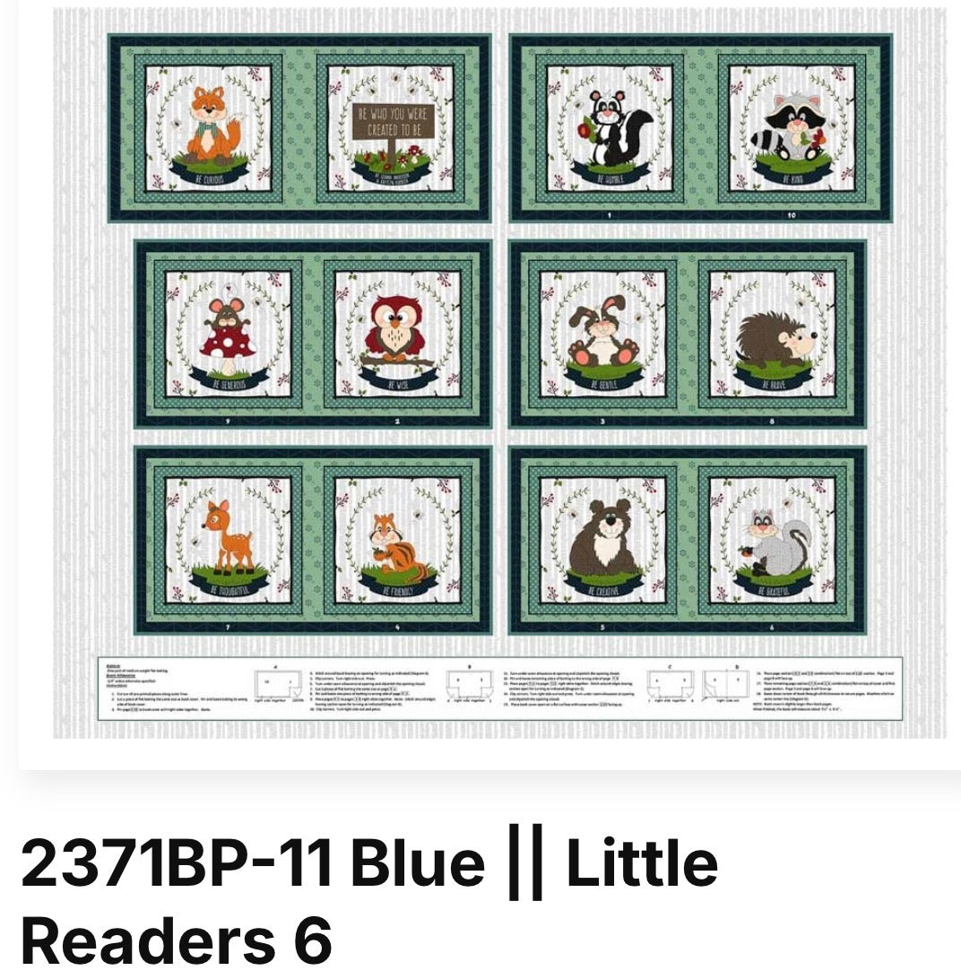 Little Readers 6 “Be Who You Were Created To Be” by Leanne Anderson and Kaytlyn Kuebler  Patt# 2371BP Col# 11 Blue