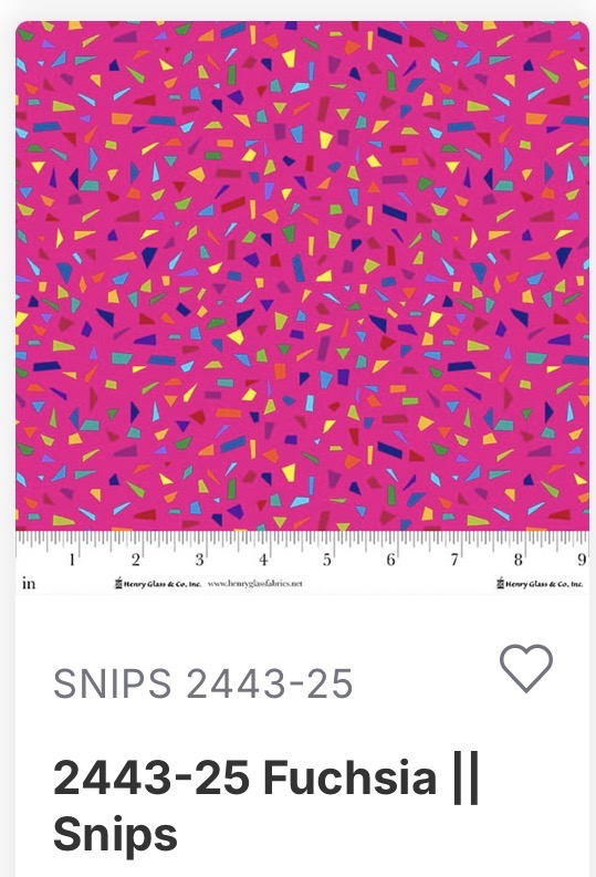 Henry Glass & Co. Snips by Goldi L. Studio PATT# 2443 COL# 25 Fuchsia