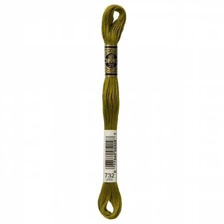 DMC Floss #732 Olive Green