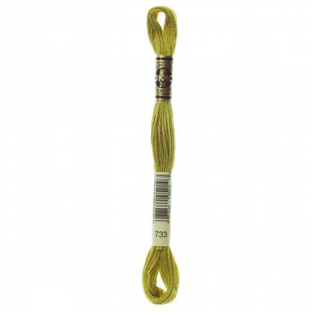 DMC Floss #733 Medium Olive Green