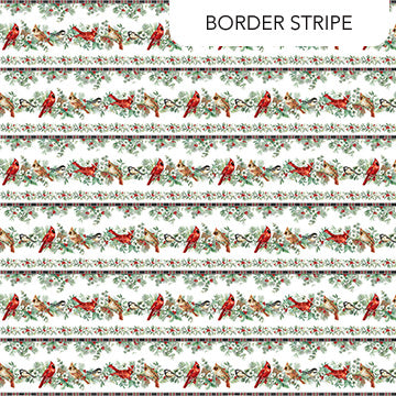Home for Christmas Border Stripe DP28924-10