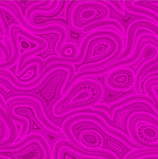 Oasis Fabrics Tjukurpa Land (pronounced “chook-orr-pa”) OA599257 Pink Tonal Swirls